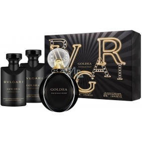 Bvlgari Goldea the Roman Night perfumed water for women 50 ml + body lotion 40 + shower gel 40 ml, gift set
