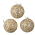 Gold flasks for hanging 8 cm, 3 pieces