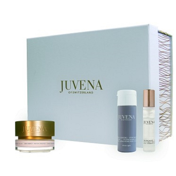 Juvena Skin Energy Rich Moisture Rich Moisture Cream For Dry Skin 50 ml + SkinNova SC Serum 10 ml + Lifting Peeling Powder 20 g, cosmetic set