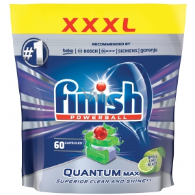 Finish Quantum Max Apple & Lime Blast dishwasher tablets 60 pieces 930 g