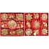 Straw ornaments in box approx. 7 cm 23 pieces mix of colours