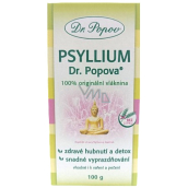 Dr. Popov Psyllium 100% original, soluble fiber supports fat metabolism, induces a feeling of satiety 100 g