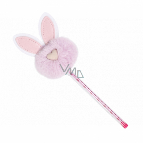 Albi Ballpoint pen with pompom Pink bunny