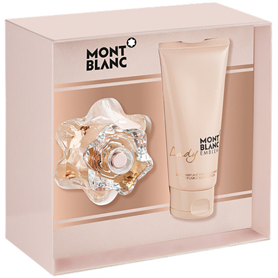 Montblanc Lady Emblem perfumed water for women 50 ml + body lotion 100 ml, gift set