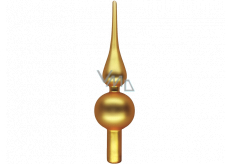 Glass tree spike frosted gold 24 cm