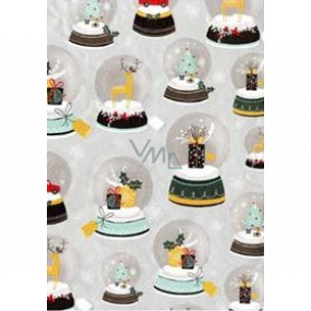 Ditipo Gift wrapping paper 70 x 200 cm Christmas silver paperweights