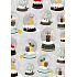 Ditipo Gift wrapping paper 70 x 200 cm Christmas silver paperweights