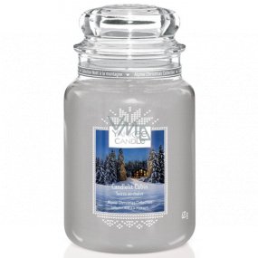 Yankee Candle Candlelit Cabin - Cottage lit by a candle scented candle Classic large glass 625 g Christmas 2020