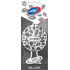 Mister Fresh Car Parfume Silver hanging air freshener 1 piece