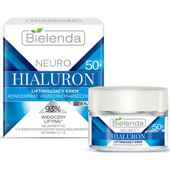 Bielenda Neuro Hyaluron 50+ Moisturizing-Lifting Face Cream Day/Night 50 ml