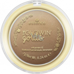 Essence The Glowin 'Golds Vitamin E Baked Luminous Bronzer bronzer 01 Live Life Golden! 7 g