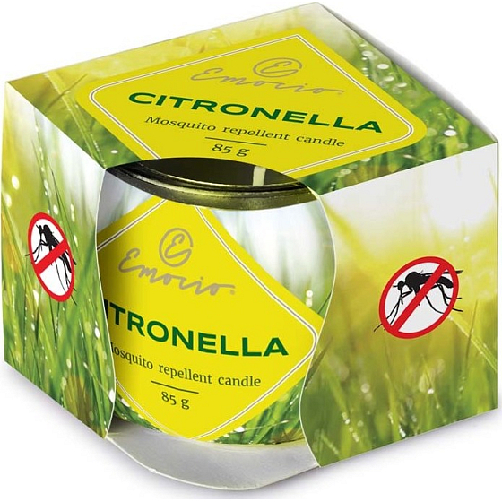 Emocio Dekor Citronella scented candle glass 70 x 62 mm 85 g