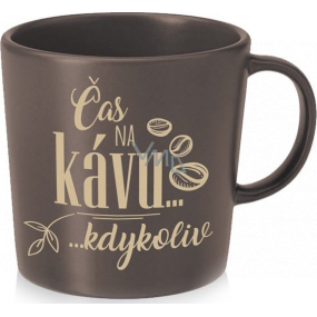 Nekupto Kafetearie mug dark Time for coffee...300 ml at any time