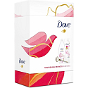 Dove Nourishing Secrets Brightening Ritual Lotus flower and rice water shower gel 250 ml + body lotion 250 ml + massage roller for face, cosmetic set for women