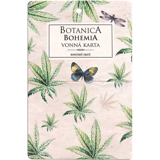 Bohemia Gifts Aromatic scented card Hemp 10,5 x 16 cm