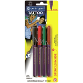 Centropen Tattoo leather marker 4 pieces + stencils