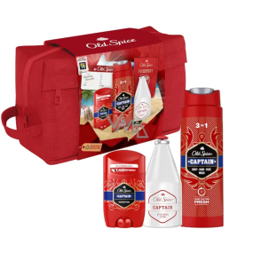 Old Spice Captain 3in1 shower gel for face, body and hair 250 ml + deodorant stick 50 ml + aftershave 100 ml + cosmetic bag, cosmetic set for men