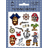 Arch Tattoo decals with certificate for children Pirates 14 x 11 cm