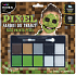 Kidea Pixel face paints phosphorescent colours + brush, creative set