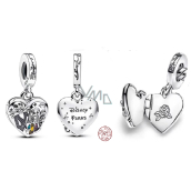 Charm Sterling silver 925 Tim Burton - Sally and Jack medallion, film bracelet pendant