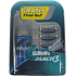 Gillette Mach3 spare head 4 pieces + shaving gel 75 ml, cosmetic set, for men