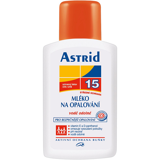 Astrid F15 Waterproof suntan lotion 200 ml
