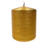 Lima Alfa candle gold cylinder 80 x 120 mm 1 piece