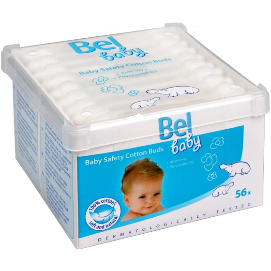 Bel Baby Cotton sticks in a box of 56 pieces