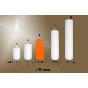 Lima Candle smooth orange cylinder 60 x 150 mm 1 piece