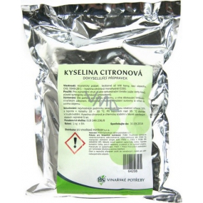 Citric acid for food acidifying, proven household product 1 kg