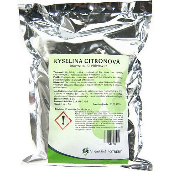 Citric acid for food acidifying, proven household product 1 kg