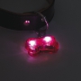 Albi Be seen! Yellow glowing Bone pendant, lights up or flashes for up to 75 hours, 4.5 x 3 cm