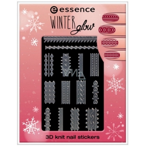 Essence Winter Glow 3D Knit nail stickers 01 Cold Hands, Warm Hearts 1 sheet
