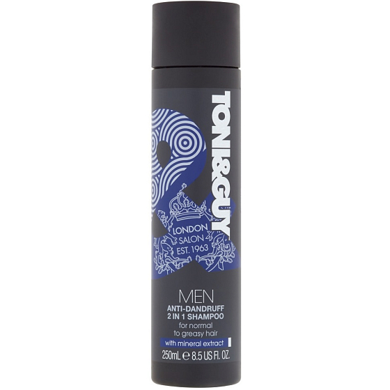 Toni & Guy Men Anti-Dandruff 2 in 1 hair shampoo and shower gel 250 ml