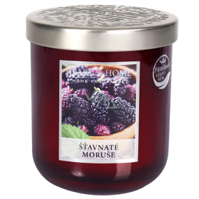 Heart & Home Juicy Mulberry Soy Scented Candle Medium Burns up to 30 Hours 115 g