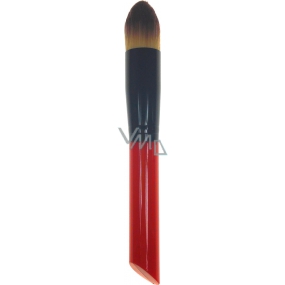 Cosmetic brush for makeup round hair to the tip red-black handle 16 cm 30450