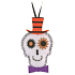 Felt skull for hanging 8 cm