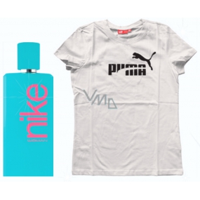 Nike Azure Woman eau de toilette 100 ml + Puma T-shirt, gift set