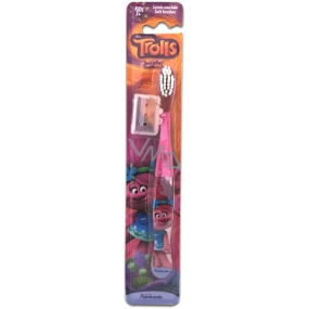 Trolls soft toothbrush with cover for children from 3 years