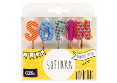 Albi Cake candles name - Sofinka, 2.5 cm