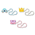 Nuk Pacifier chain with clip 1 piece in a package, various colors