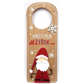 Nekupto Christmas wooden decoration tag Do not disturb! JESUS ... 22.5 x 8.7 cm is coming