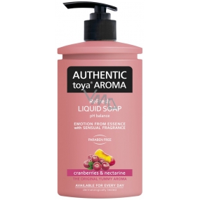 Authentic Toya Aroma Cranberries & Nectarine liquid soap dispenser 400 ml