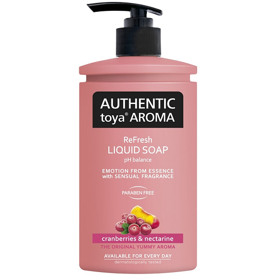 Authentic Toya Aroma Cranberries & Nectarine Liquid Soap Dispenser 400 ml
