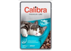 Calibra Premium Fish meat pieces in a delicious sauce complete cat food pocket 100 g