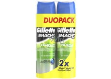 Gillette Mach 3 Sensitive shaving gel for sensitive skin 2 x 200 ml, duopack