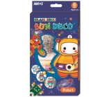 Amos Robot glass paints set of 6 colors x 10.5 ml + 6 slides