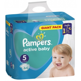 Pampers Giant Pack Active Baby Junior 5 11 - 16 kg disposable diapers 64 pieces