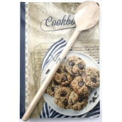 Ditipo Recipe book with wooden spoon, biscuits 17 x 24 cm