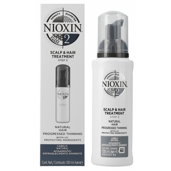 Nioxin System 2 Scalp & Hair Rinse-free care for significantly thinning natural fine hair 100 ml